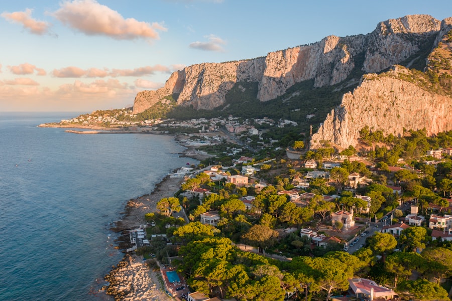 A scenic view of the beautiful island of Capri, Italy.